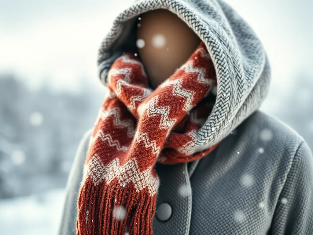 Jak nosić szalik do kurtki z kapturem?