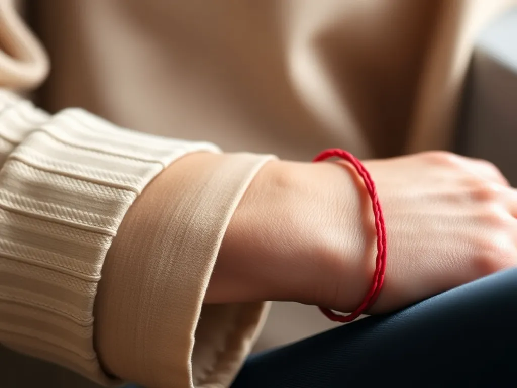 Co oznacza czerwona bransoletka na prawej ręce?
