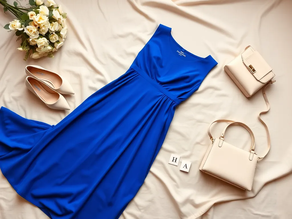 Jakie buty i torebka do chabrowej sukienki?