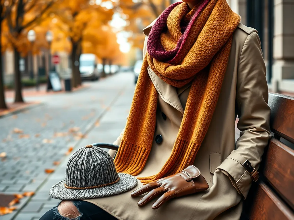 Jak nosić szalik do płaszcza?